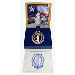 2006 Texas Capitol Goddess of Liberty Christmas Ornament with Box